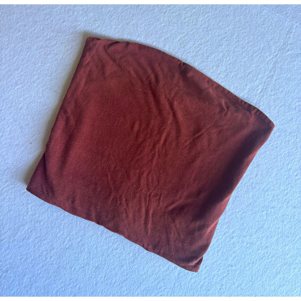 Brandy Melville Jenny Style Strapless Knit Tube Top Burgundy Cotton One Size